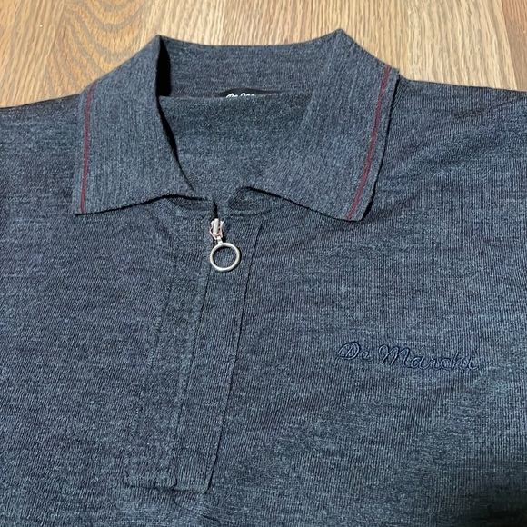 DeMarchi ultra fine knit merino zip sweater - Picture 3 of 6